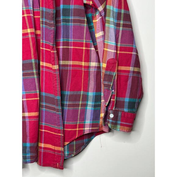 VTG Ralph Lauren BIG PLAID Flannel--Missing Buttons but not STYLE SIZE LARGE - Picture 6 of 7